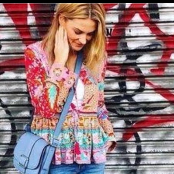 Spell & The Gypsy Lotus Jacket Ruby Red
 Size Oversized XS - Picture 3 of 14